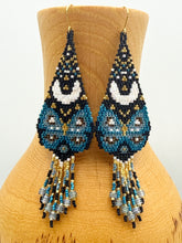 Load image into Gallery viewer, Stay Wild Moon Child Blue Butterfly Earrings