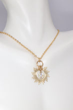 Load image into Gallery viewer, As Seen On TV Soleil Sunburst Gemstone Beaded Gold Necklace