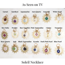 Load image into Gallery viewer, As Seen On TV Soleil Sunburst Gemstone Beaded Gold Necklace
