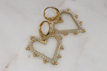 Load image into Gallery viewer, Beaded Heart Earrings
