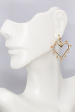 Load image into Gallery viewer, Beaded Heart Earrings