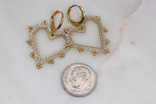 Load image into Gallery viewer, Beaded Heart Earrings