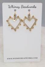 Load image into Gallery viewer, Beaded Heart Earrings