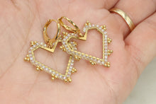 Load image into Gallery viewer, Beaded Heart Earrings