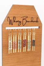 Load image into Gallery viewer, Gemstone Beaded Minimalist Earrings