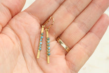 Load image into Gallery viewer, Gemstone Beaded Minimalist Earrings