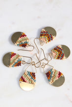 Load image into Gallery viewer, Colorful Abstract Seed Bead Earrings