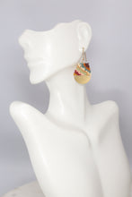 Load image into Gallery viewer, Colorful Abstract Seed Bead Earrings