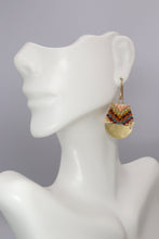 Load image into Gallery viewer, Colorful Abstract Seed Bead Earrings
