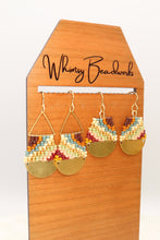 Load image into Gallery viewer, Colorful Abstract Seed Bead Earrings