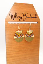Load image into Gallery viewer, Colorful Abstract Seed Bead Earrings