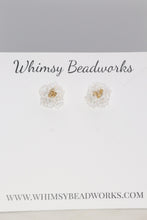 Load image into Gallery viewer, Peony Flower Stud Earrings