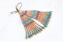 Load image into Gallery viewer, Nightfall Striped Seed Bead Earrings | The Twilight Bloom Collection