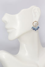 Load image into Gallery viewer, Ombre Beaded Gold Stud Earrings