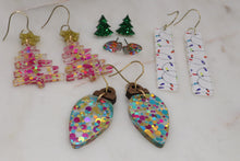 Load image into Gallery viewer, HOLIDAY EARRING ADVENT CALENDAR- 5 PAIRS CHRISTMAS EARRINGS MIXED SET