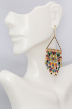 Load image into Gallery viewer, Big Sky Colorful Fringe Earrings