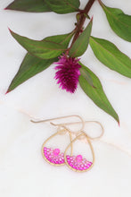 Load image into Gallery viewer, Colorful Beaded Teardrop Earrings