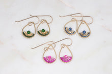 Load image into Gallery viewer, Colorful Beaded Teardrop Earrings