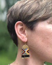 Load image into Gallery viewer, Bridger Range Geometric Fringe Earrings