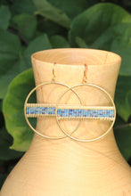 Load image into Gallery viewer, Colorful Beaded Hoop Earrings