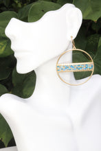 Load image into Gallery viewer, Colorful Beaded Hoop Earrings