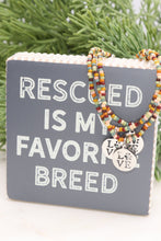 Load image into Gallery viewer, Love Has Paws Seed Bead Bracelet