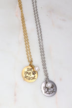 Load image into Gallery viewer, Live Love Rescue Gemstone Necklace