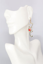 Load image into Gallery viewer, Cat Silhouette Earrings