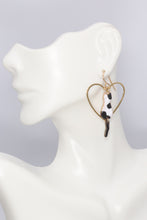 Load image into Gallery viewer, I Heart Cats Earrings
