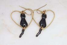 Load image into Gallery viewer, I Heart Cats Earrings