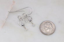Load image into Gallery viewer, Cat & Moon Sterling Silver Earrings