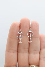 Load image into Gallery viewer, Cat &amp; Moon Sterling Silver Earrings
