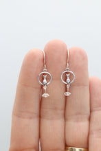 Load image into Gallery viewer, Cat & Moon Sterling Silver Earrings