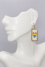 Load image into Gallery viewer, Beaded Heart Earrings