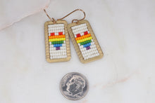 Load image into Gallery viewer, Beaded Heart Earrings