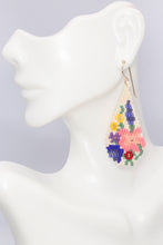 Load image into Gallery viewer, Flower Garden Seed Bead Earrings
