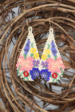 Load image into Gallery viewer, Flower Garden Seed Bead Earrings