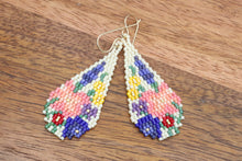 Load image into Gallery viewer, Flower Garden Seed Bead Earrings