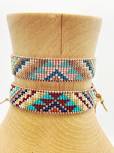 Load image into Gallery viewer, Maya Adjustable Beaded Southwestern Cuff Bracelet