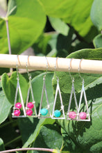 Load image into Gallery viewer, Casey Amazonite Gemstone Minimalist Geometric Earrings