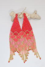 Load image into Gallery viewer, Mermaid Tail Seed Bead Earrings