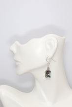 Load image into Gallery viewer, Rectangle Sterling Silver Abalone Shell Earrings