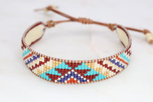 Load image into Gallery viewer, Maya Adjustable Beaded Southwestern Cuff Bracelet