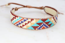 Load image into Gallery viewer, Maya Adjustable Beaded Southwestern Cuff Bracelet