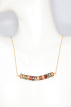 Load image into Gallery viewer, Cherry Creek Jasper Gemstone Bar Necklace