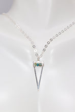 Load image into Gallery viewer, Casey Sterling Silver & Turquoise Beaded Minimalist Necklace