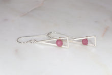 Load image into Gallery viewer, Casey Sterling Silver Gemstone Earrings