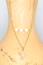 Load image into Gallery viewer, Wire Wrapped Freshwater Pearl Bar Necklace