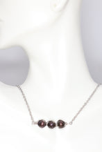 Load image into Gallery viewer, Wire Wrapped Peacock Freshwater Pearl Bar Necklace