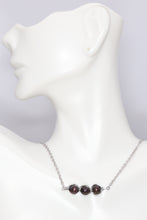 Load image into Gallery viewer, Wire Wrapped Peacock Freshwater Pearl Bar Necklace